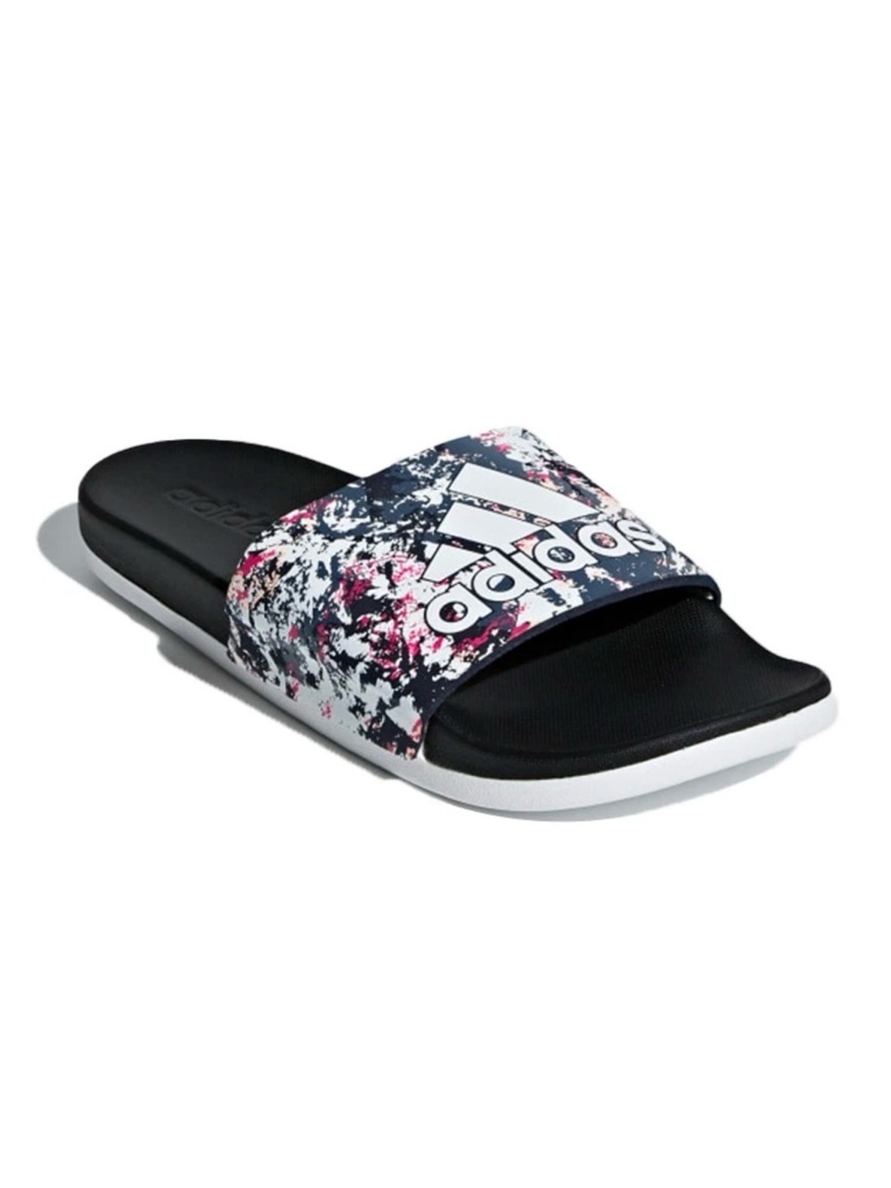Adidas Adilette B43827 Comfort Slides Triple Stripe Black White Unisex Adu Sz 9